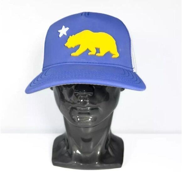 American Needle California Golden State Warriors Foam Panel Mesh SnapBack Hat Ca - Picture 1 of 7